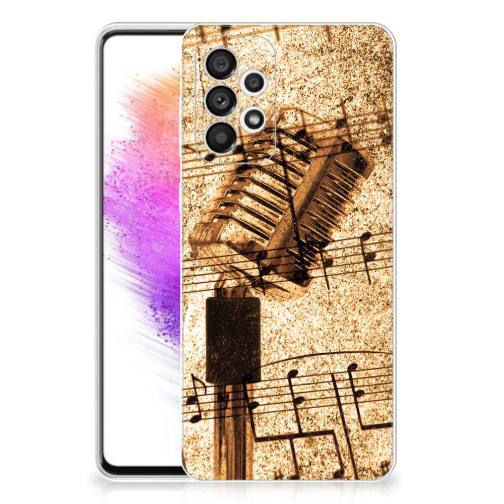 Samsung Galaxy A73 5G Siliconen Hoesje met foto Bladmuziek B2C Telecom