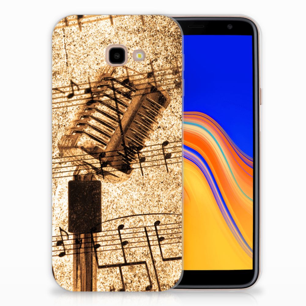 Samsung Galaxy J4 Plus (2018) Siliconen Hoesje met foto Bladmuziek