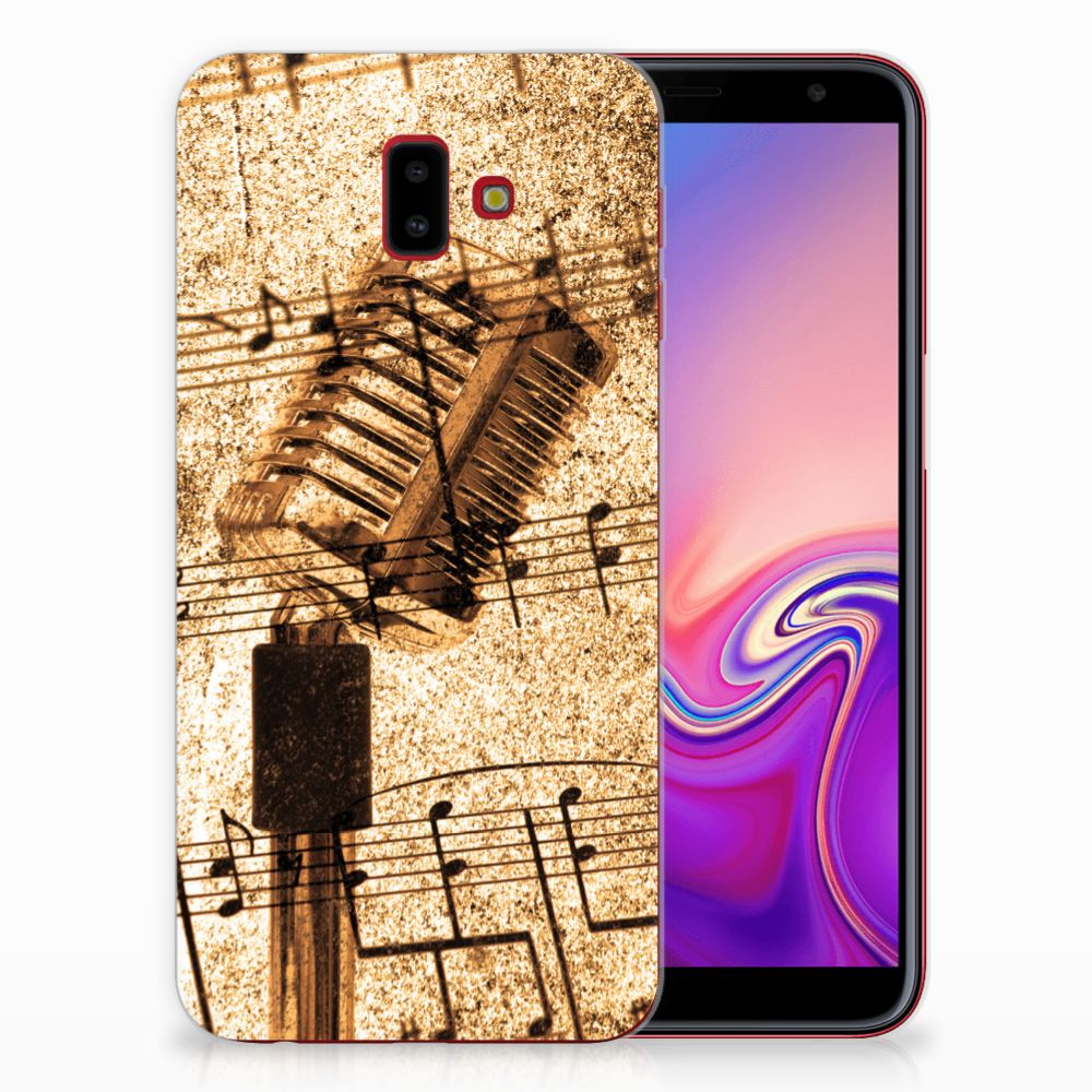 Samsung Galaxy J6 Plus (2018) Siliconen Hoesje met foto Bladmuziek