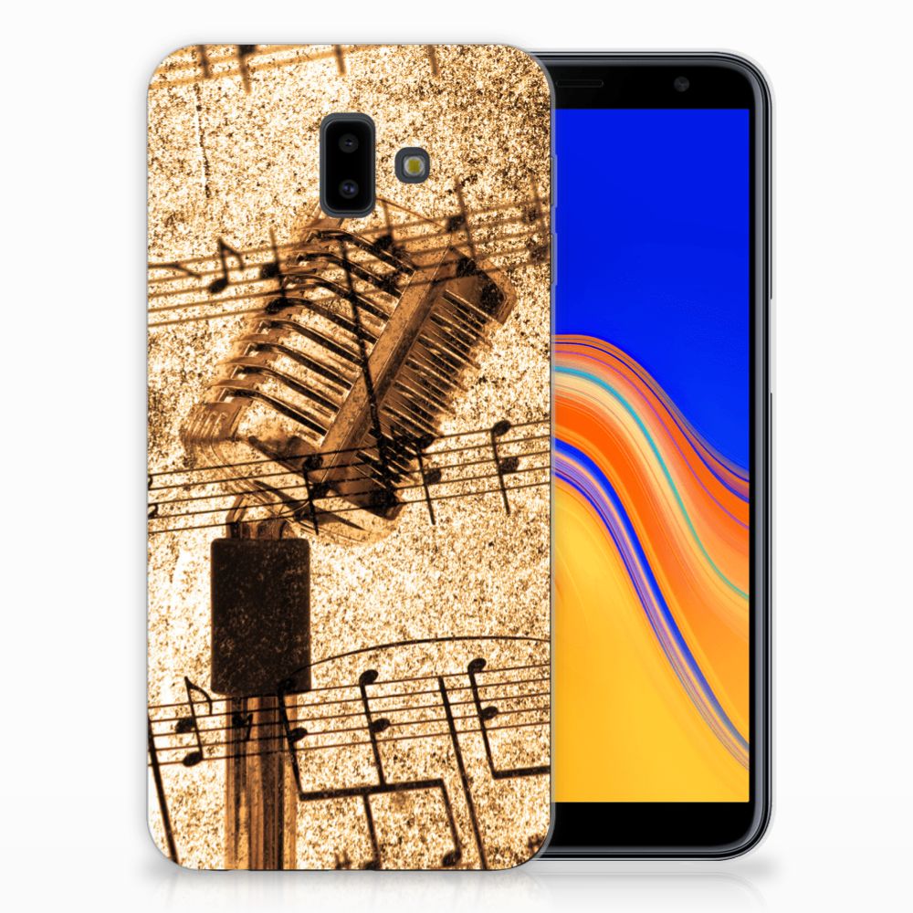 Samsung Galaxy J6 Plus (2018) Siliconen Hoesje met foto Bladmuziek