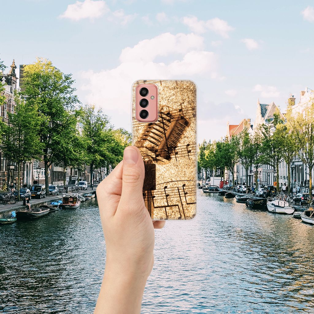 Samsung Galaxy M13 | M23 Siliconen Hoesje met foto Bladmuziek B2C Telecom