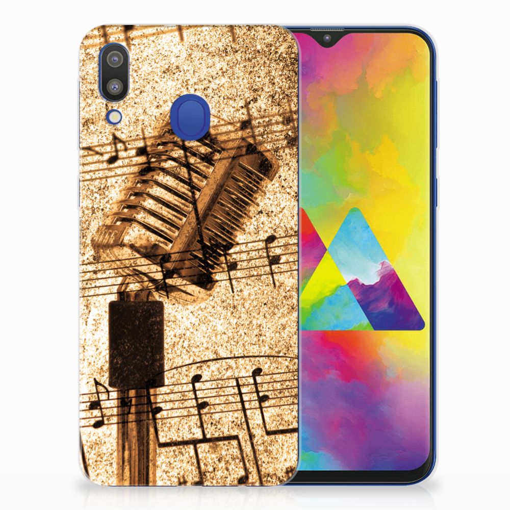 Samsung Galaxy M20 (Power) Siliconen Hoesje met foto Bladmuziek