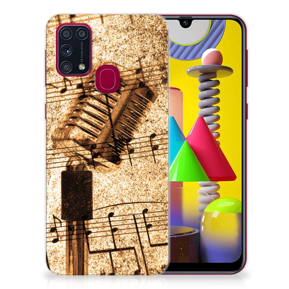 Samsung Galaxy M31 Siliconen Hoesje met foto Bladmuziek B2C Telecom