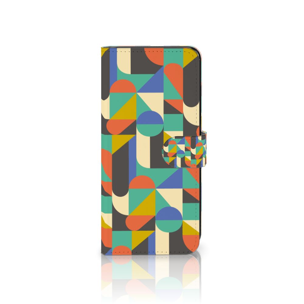 Samsung Galaxy M53 Telefoon Hoesje Funky Retro design retro kleuren aanzicht