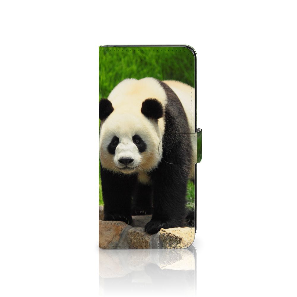 Samsung Galaxy M53 Telefoonhoesje met Pasjes Panda telefoonhoesje panda design voorkant