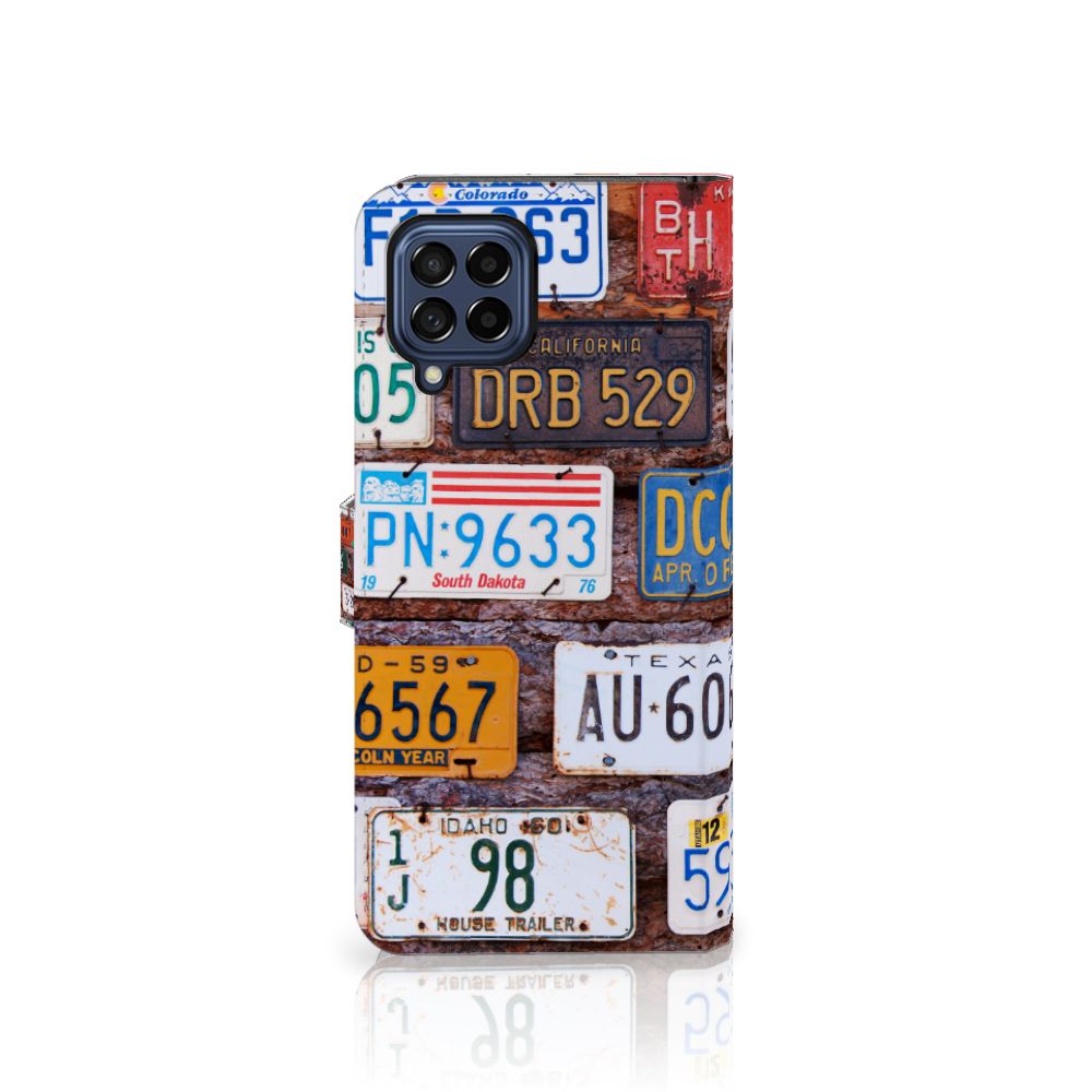 Samsung Galaxy M53 Telefoonhoesje met foto Kentekenplaten design kentekenplaten aanzicht