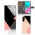Samsung Galaxy M54 Book Case Zwart Roze Vormen