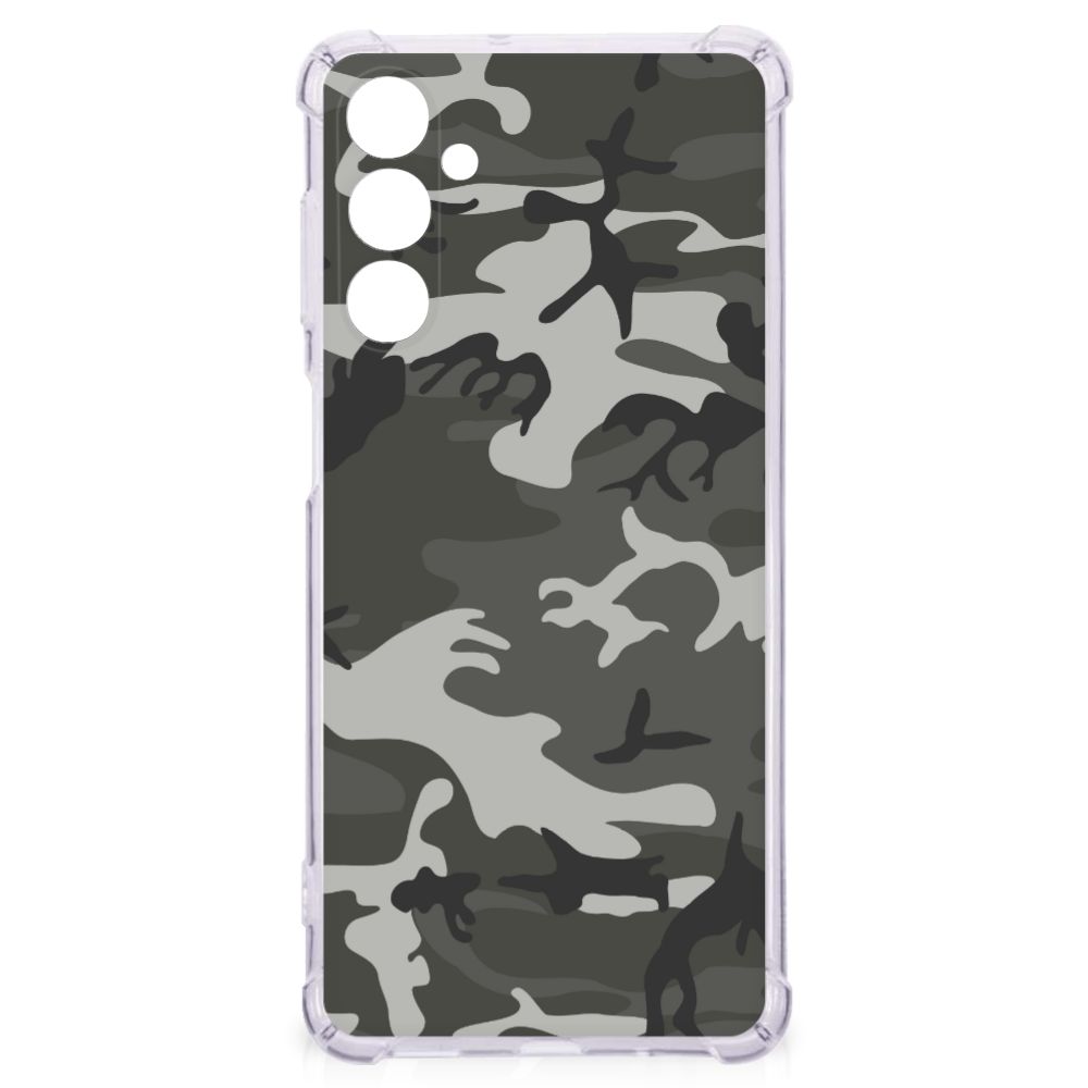 Samsung Galaxy M54 Doorzichtige Silicone Hoesje Army Light B2C Telecom