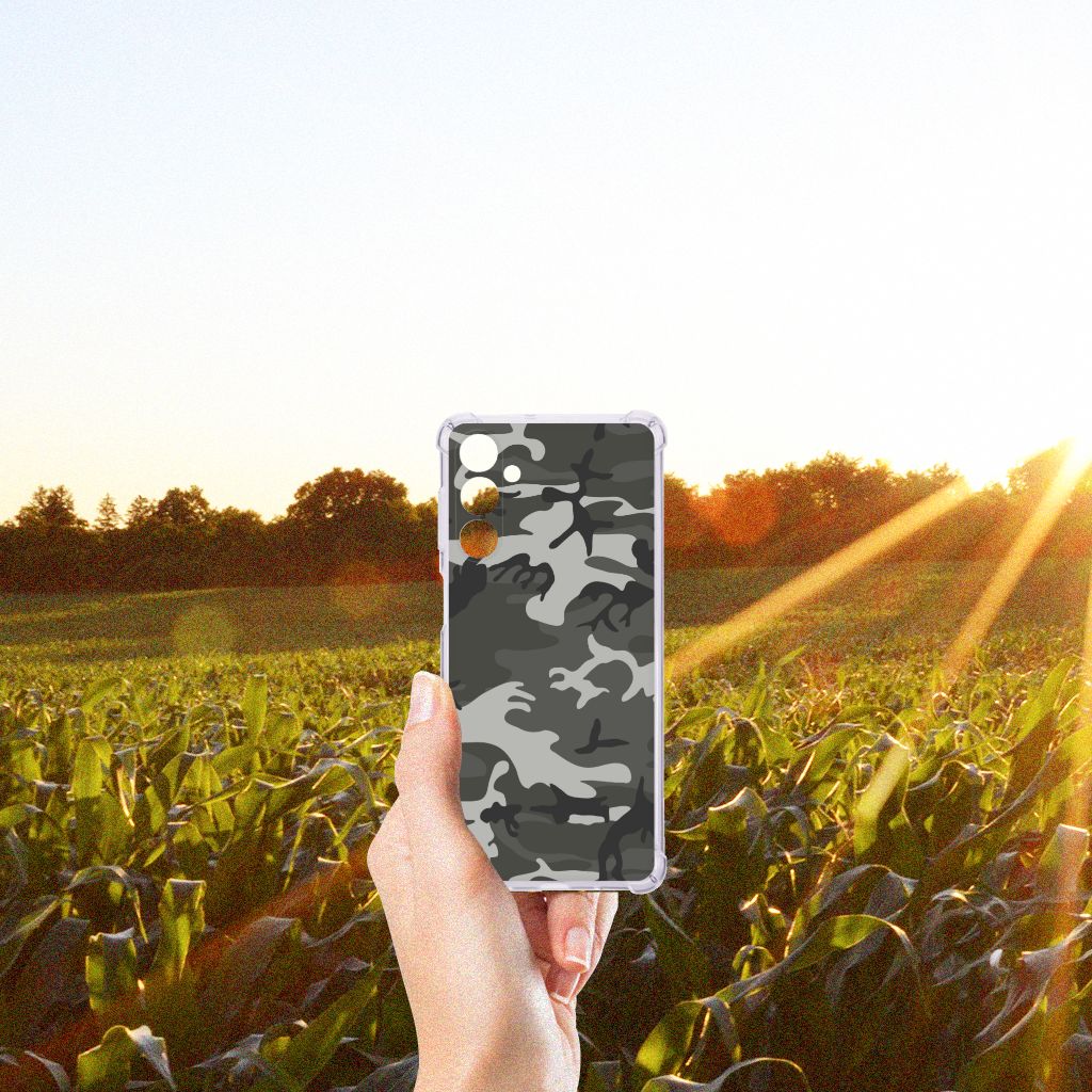 Samsung Galaxy M54 Doorzichtige Silicone Hoesje Army Light B2C Telecom