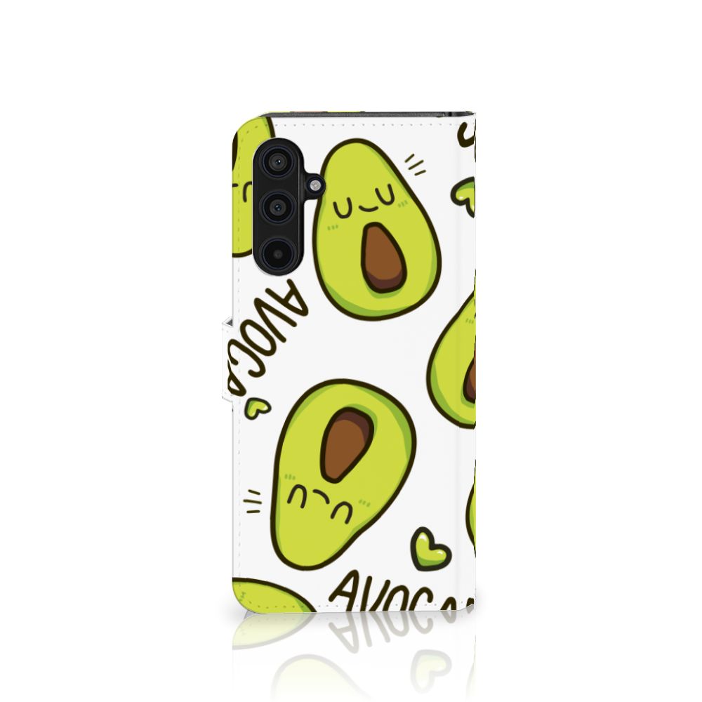 Samsung Galaxy M54 Leuk Hoesje Avocado Singing hoesje avocado design voorkant