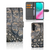 Samsung Galaxy M54 Telefoonhoesje met Pasjes Krokodillenprint telefoonhoesje krokodillenprint design aanzicht