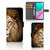 Samsung Galaxy M54 Telefoonhoesje met Pasjes Leeuw hoesje met leeuw design voorkant zijkant
