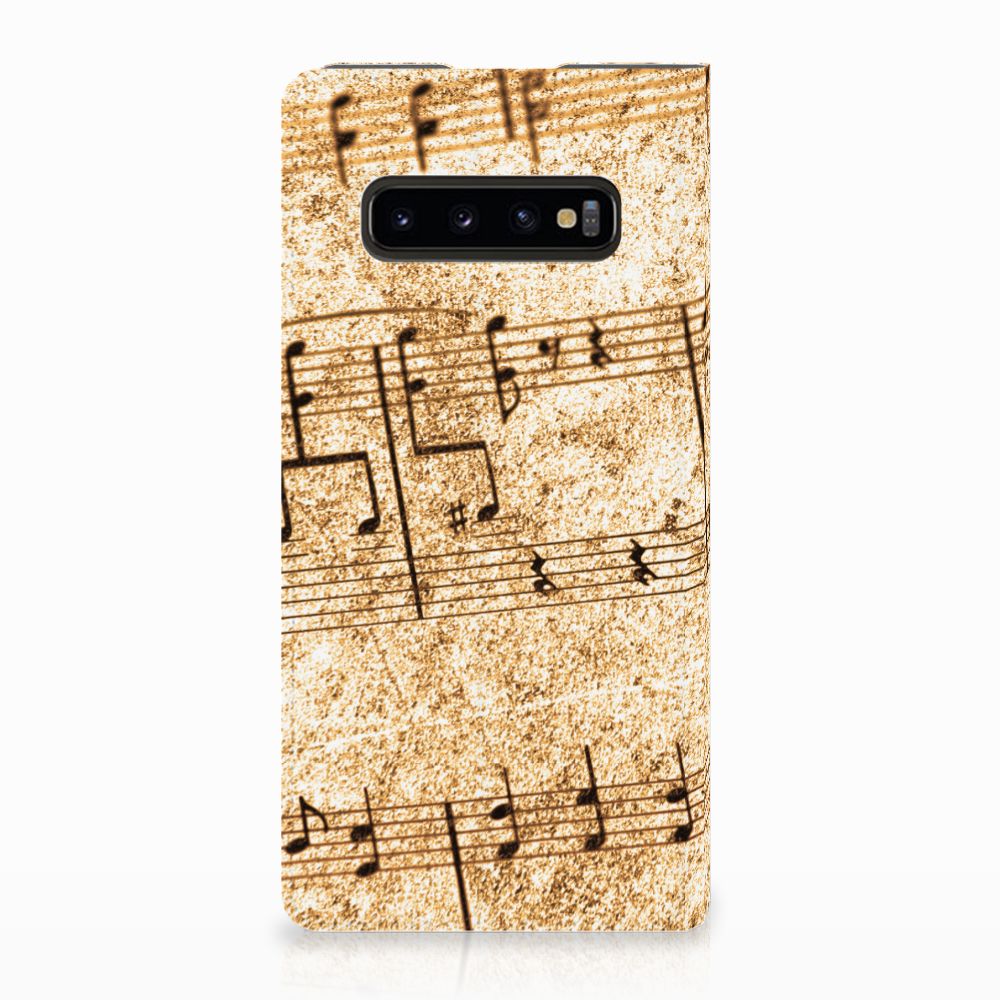 Samsung Galaxy S10 Plus Stand Case Bladmuziek