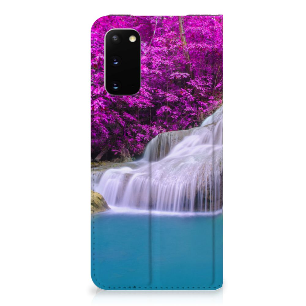 Samsung Galaxy S20 Book Cover Waterval boekcover waterval vooraanzicht