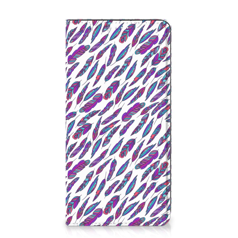 Samsung Galaxy S20 FE Hoesje met Magneet Feathers Color voorkant ontwerp