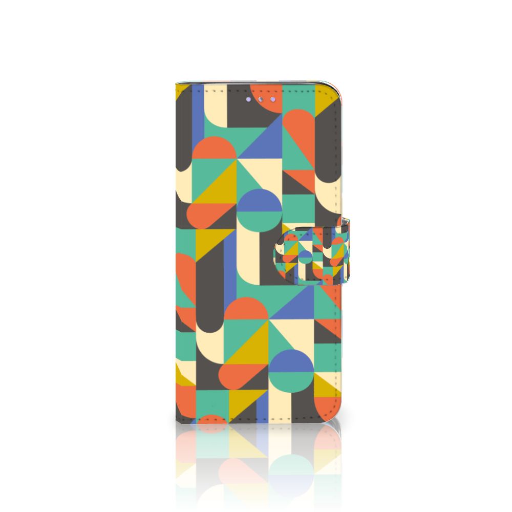 Samsung Galaxy S20 Telefoon Hoesje Funky Retro hoesje geometrisch kleurig aanzicht