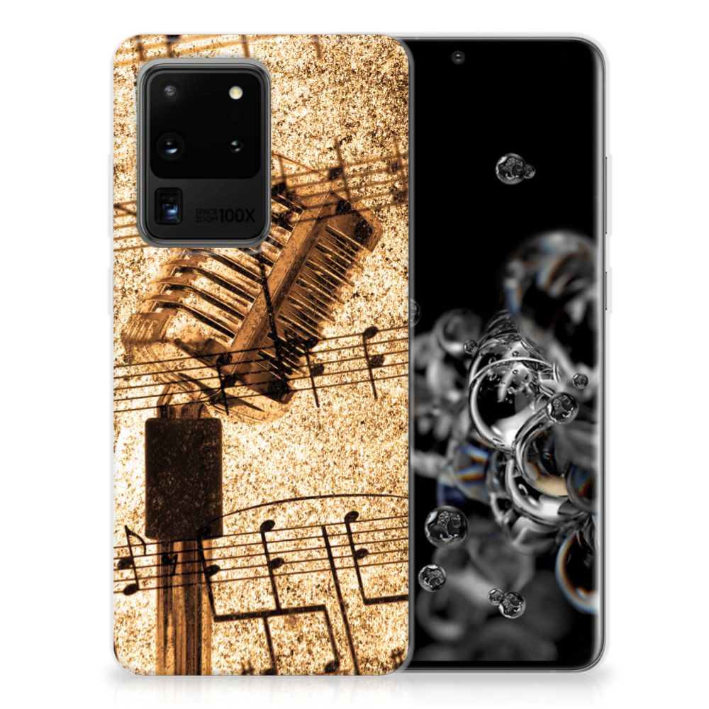 Samsung Galaxy S20 Ultra Siliconen Hoesje met foto Bladmuziek B2C Telecom