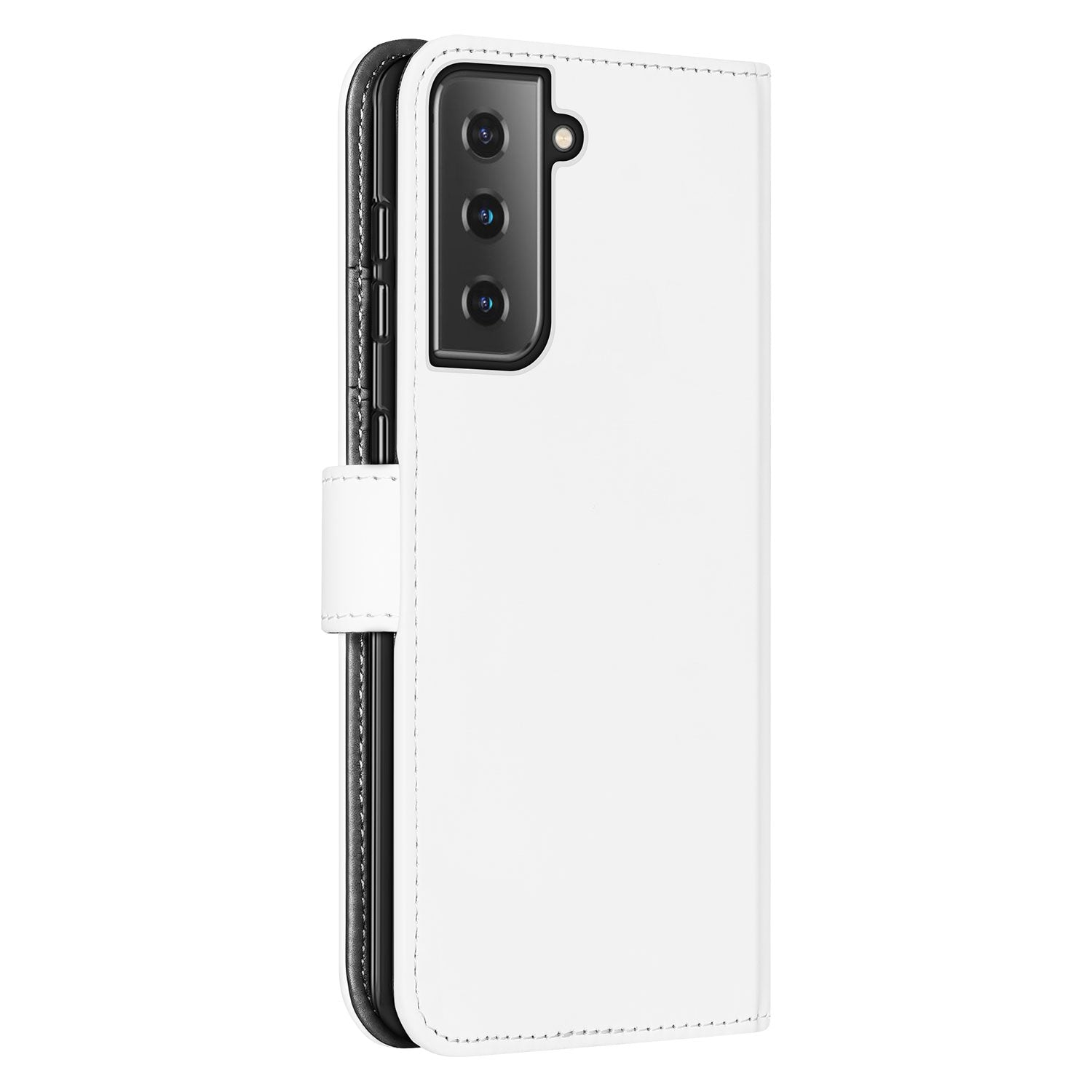 Samsung Galaxy S21 Bookcase Hoesje Wit met Pasjeshouder