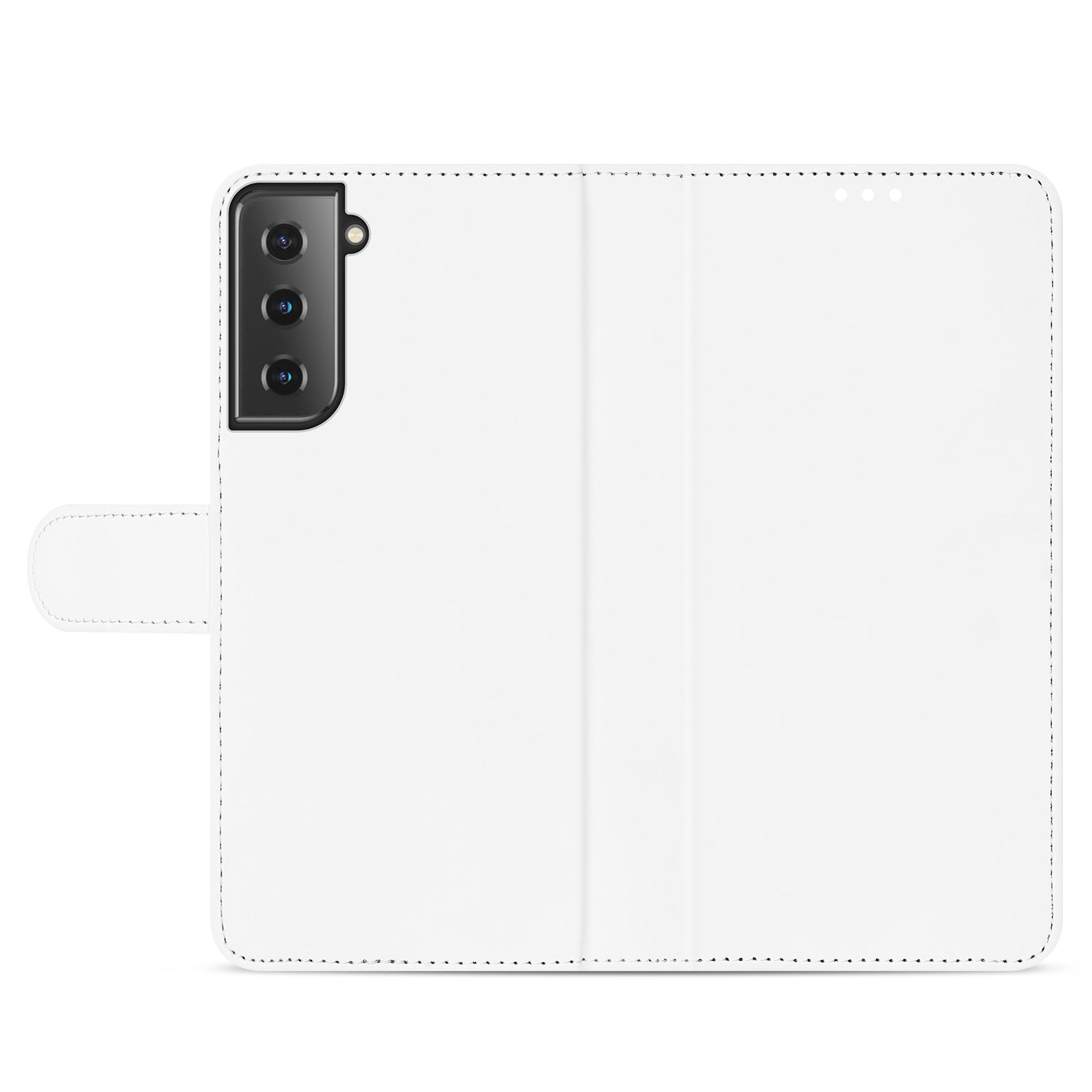Samsung Galaxy S21 Bookcase Hoesje Wit met Pasjeshouder