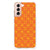 Samsung Galaxy S21 FE Doorzichtige Silicone Hoesje Batik Oranje achterkant