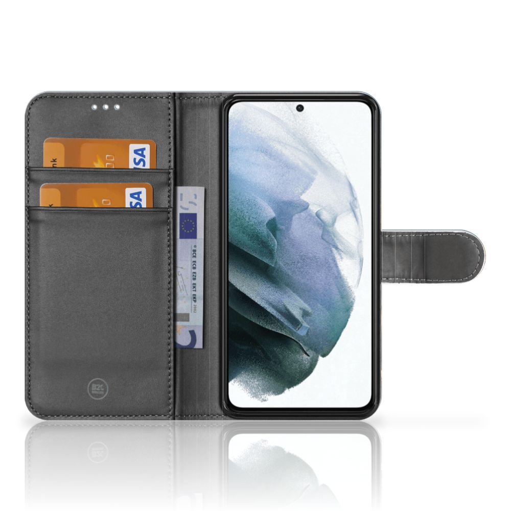 Samsung Galaxy S21 FE Telefoonhoesje met Pasjes Olifanten