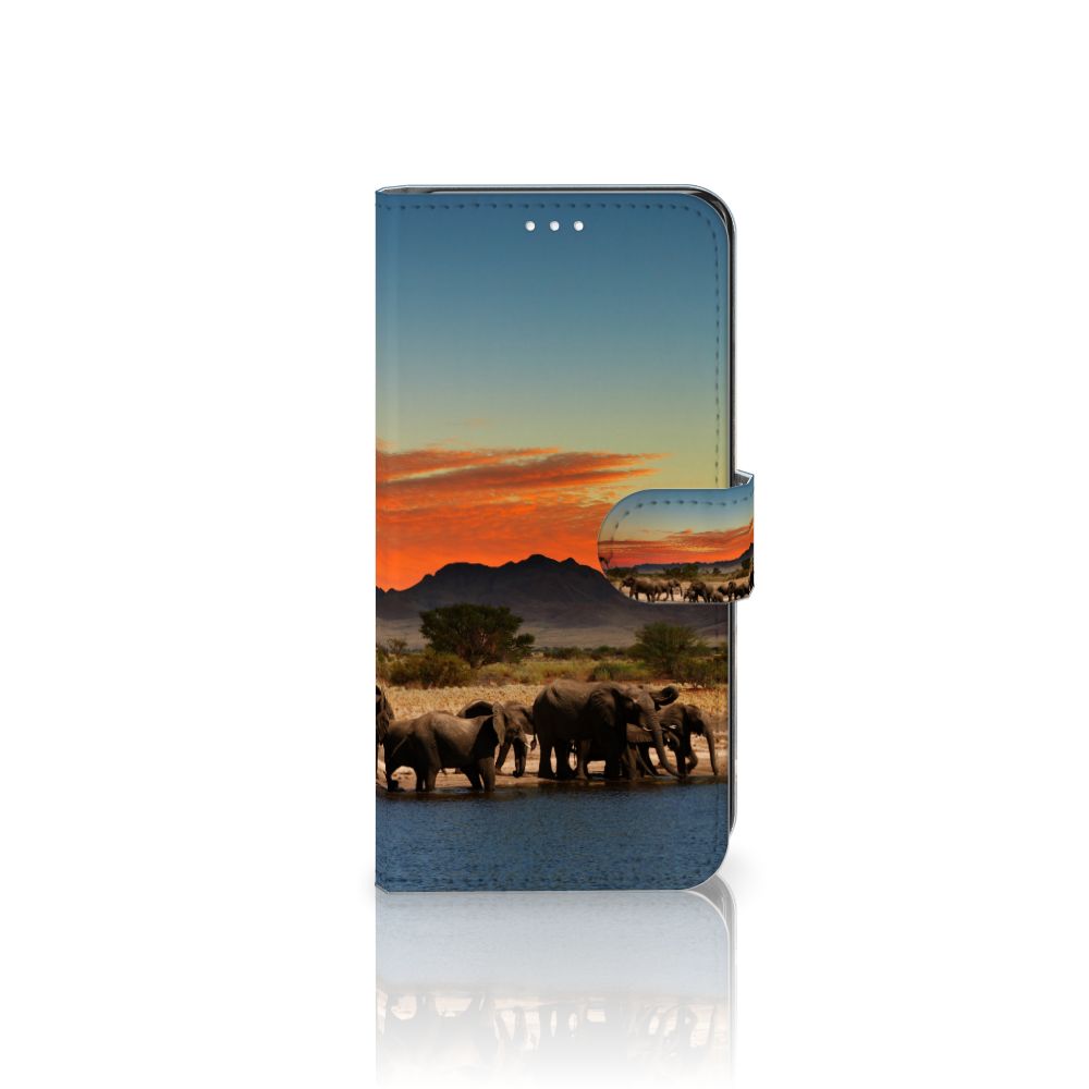 Samsung Galaxy S21 FE Telefoonhoesje met Pasjes Olifanten