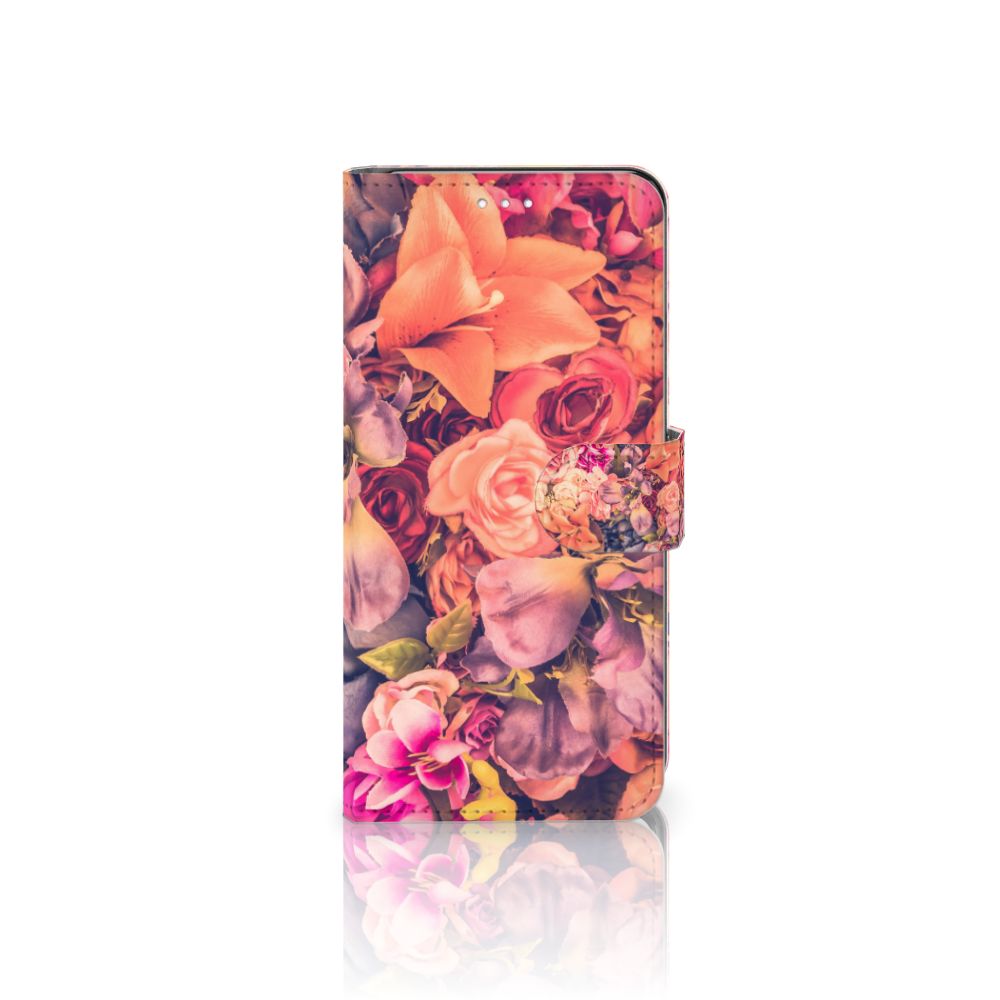 Samsung Galaxy S21 Hoesje Bosje Bloemen boekhoes bloemen kleurrijk voorzijde