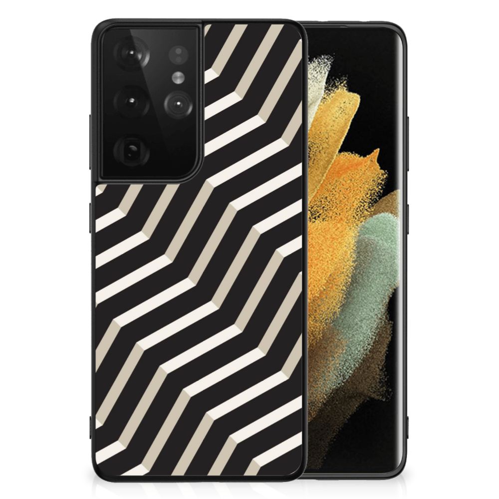 Samsung Galaxy S21 Ultra Backcover Illusion abstract dessin achterzijde