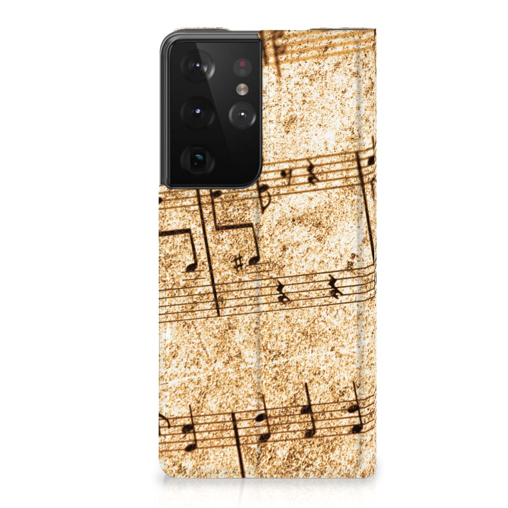 Samsung Galaxy S21 Ultra Stand Case Bladmuziek - B2C Telecom