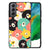 Samsung Galaxy S21FE Hoesje Bears illustraties achterkant met kleurrijke beren