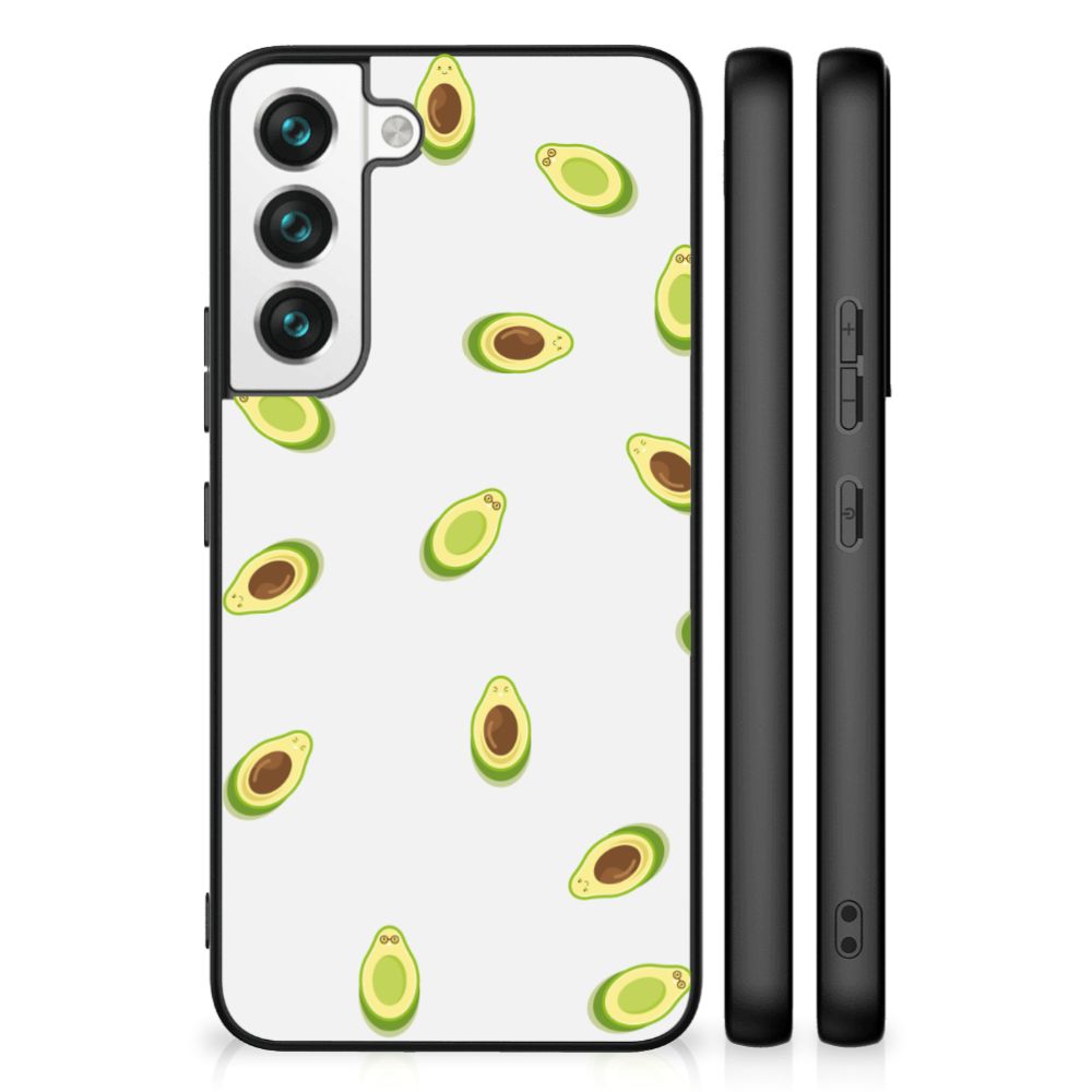 Samsung Galaxy S22 Back Cover Hoesje Avocado design avocado print achteraanzicht