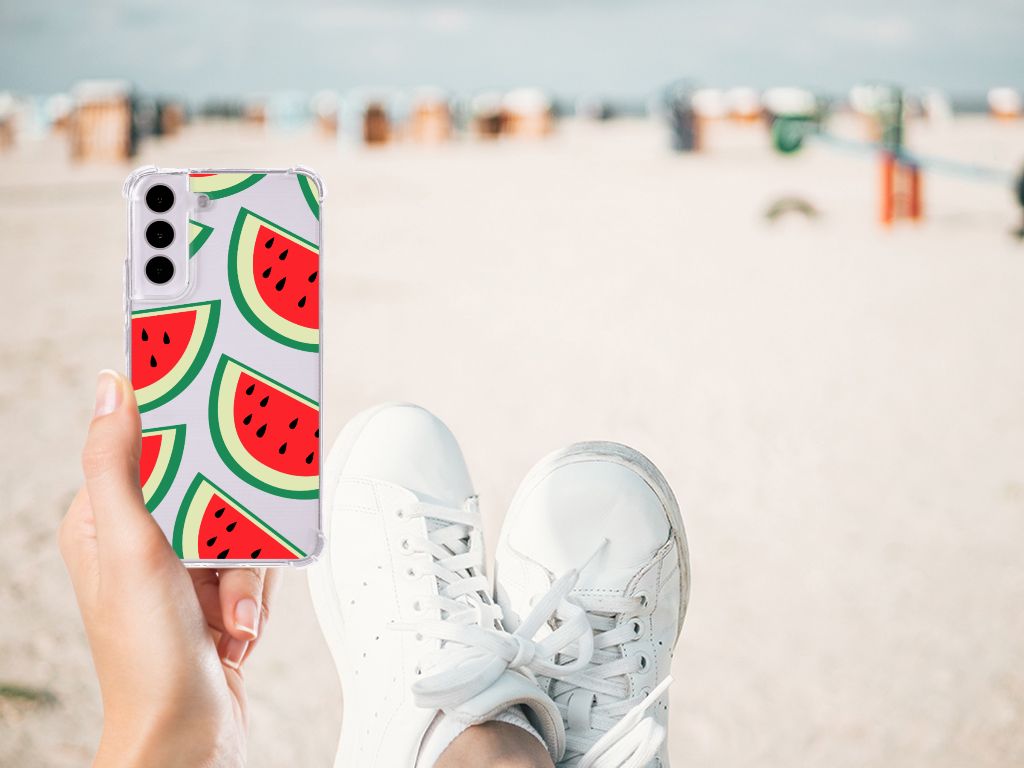 Samsung Galaxy S22 Beschermhoes Watermelons hand strand sneaker