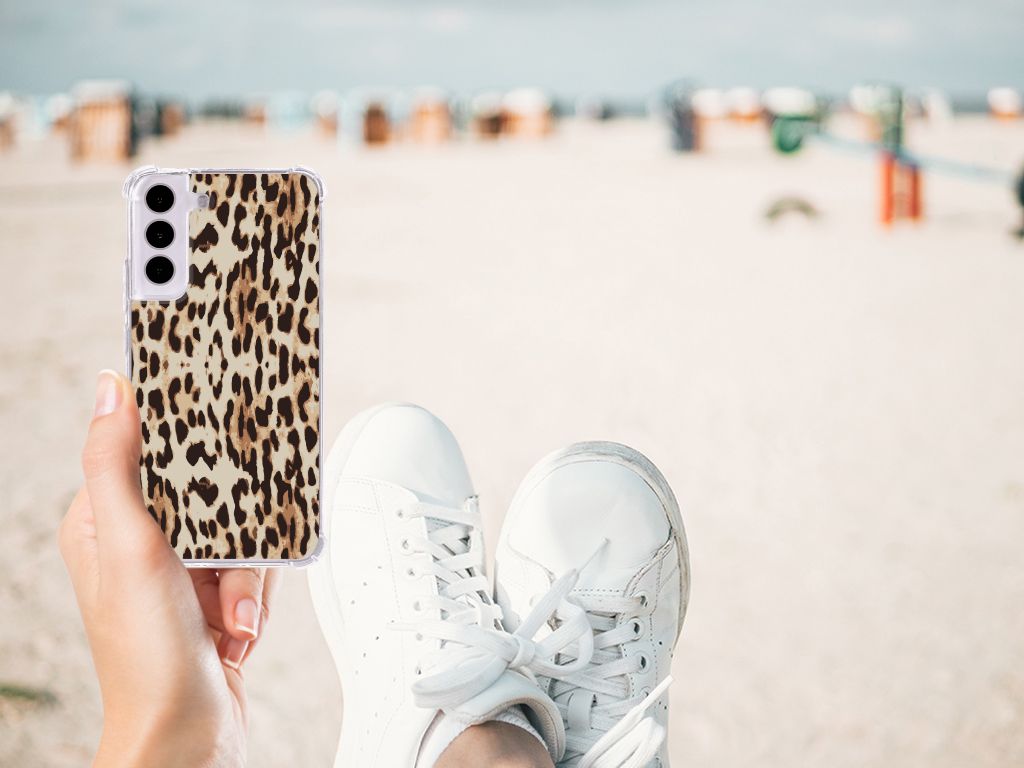 Samsung Galaxy S22 Case Anti-shock Leopard leopard design hand schoen
