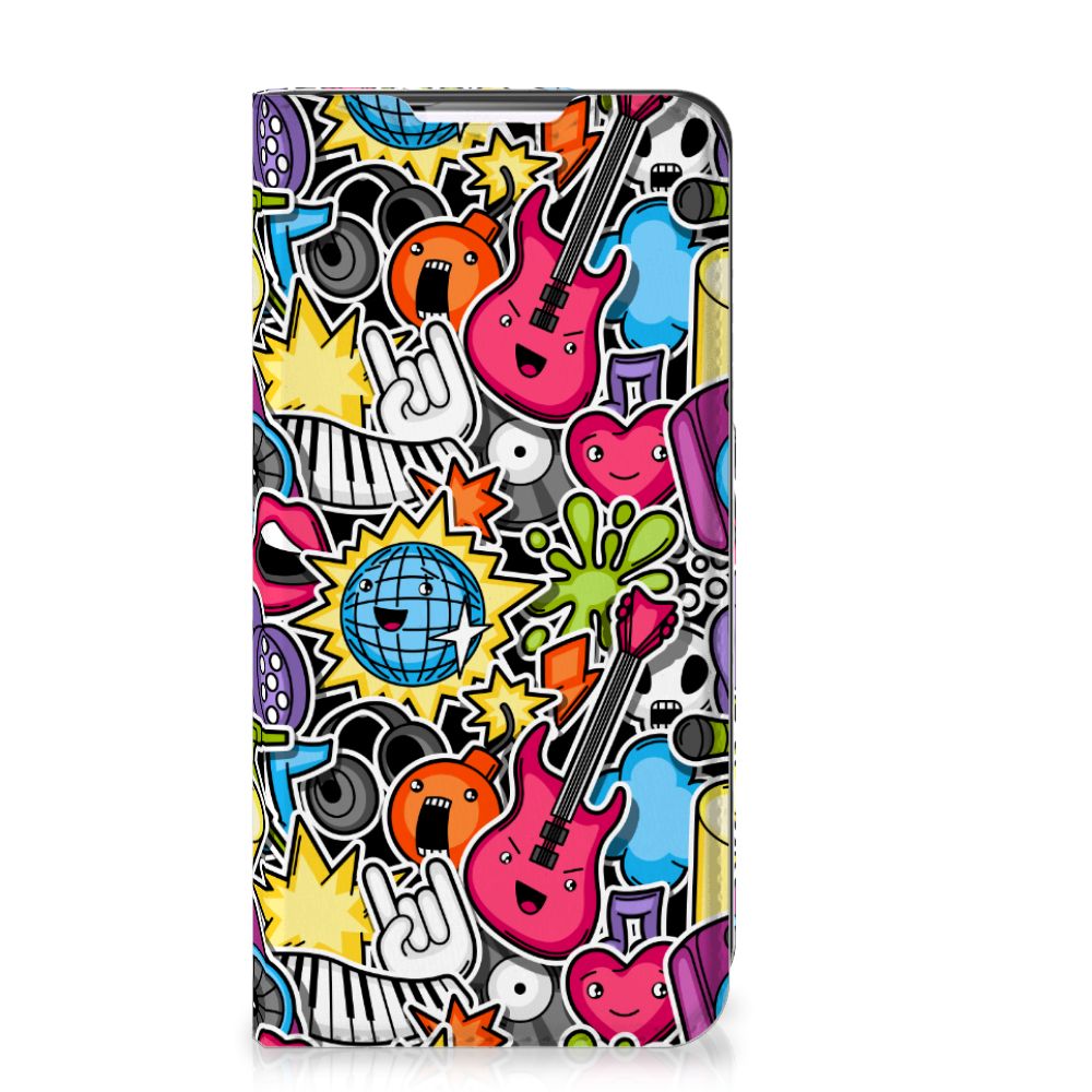 Samsung Galaxy S22 Hippe Standcase Punk Rock design grafisch kleurrijk