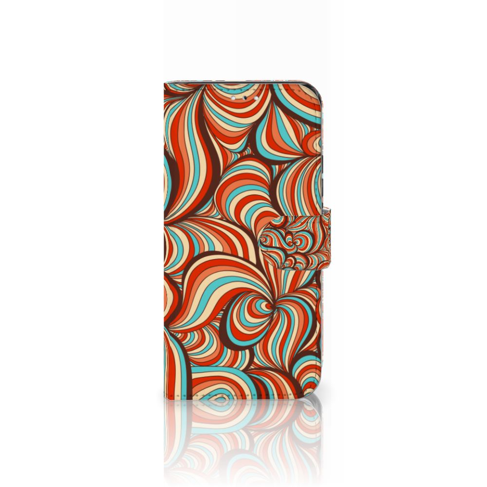 Samsung Galaxy S22 Hoesje Retro kleurrijk design retro aanzicht