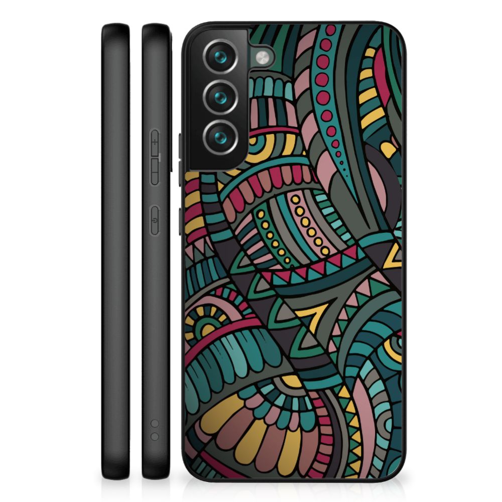 Samsung Galaxy S22 Plus Back Case Aztec hoesje patroon achterkant zijkanten