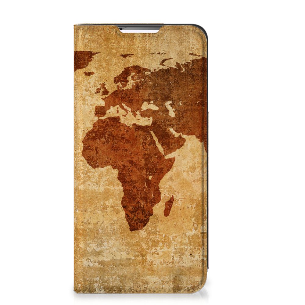 Samsung Galaxy S22 Plus Book Cover Wereldkaart wereldkaart design voorkant