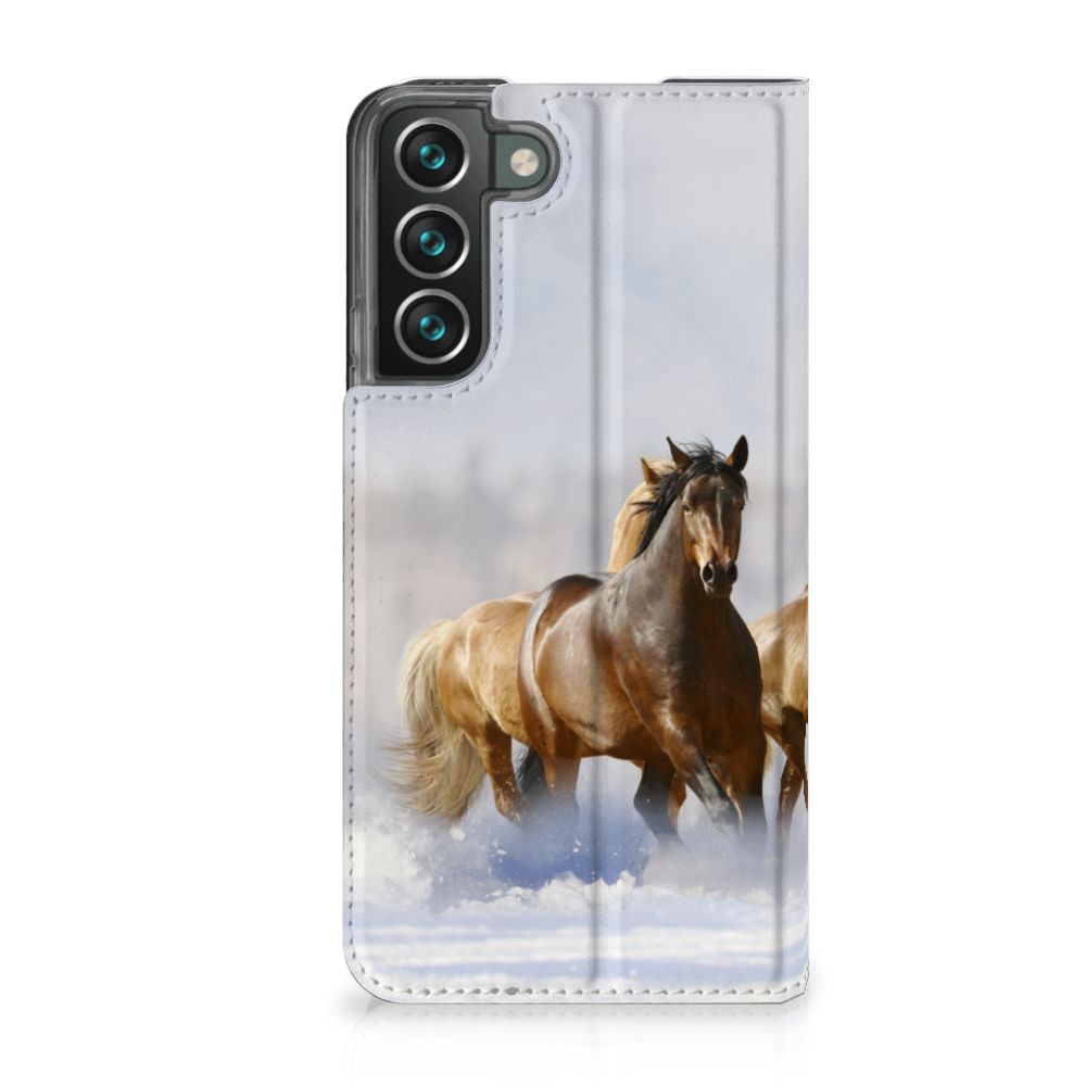 Samsung Galaxy S22 Plus Hoesje maken Paarden paardenontwerp voorkant