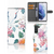 Samsung Galaxy S22 Plus Telefoonhoesje met Pasjes Bird Flowers telefoonhoesje designnaam aanzicht