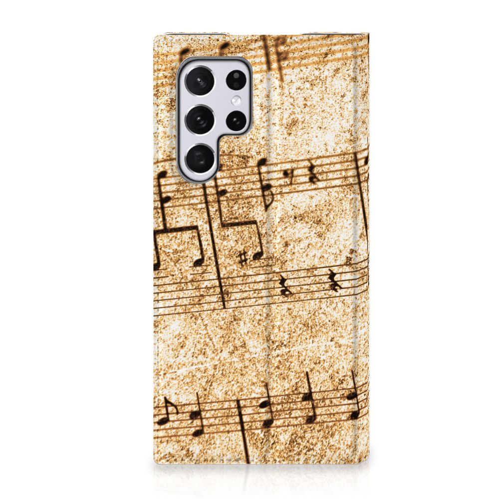 Samsung Galaxy S22 Ultra Stand Case Bladmuziek - B2C Telecom