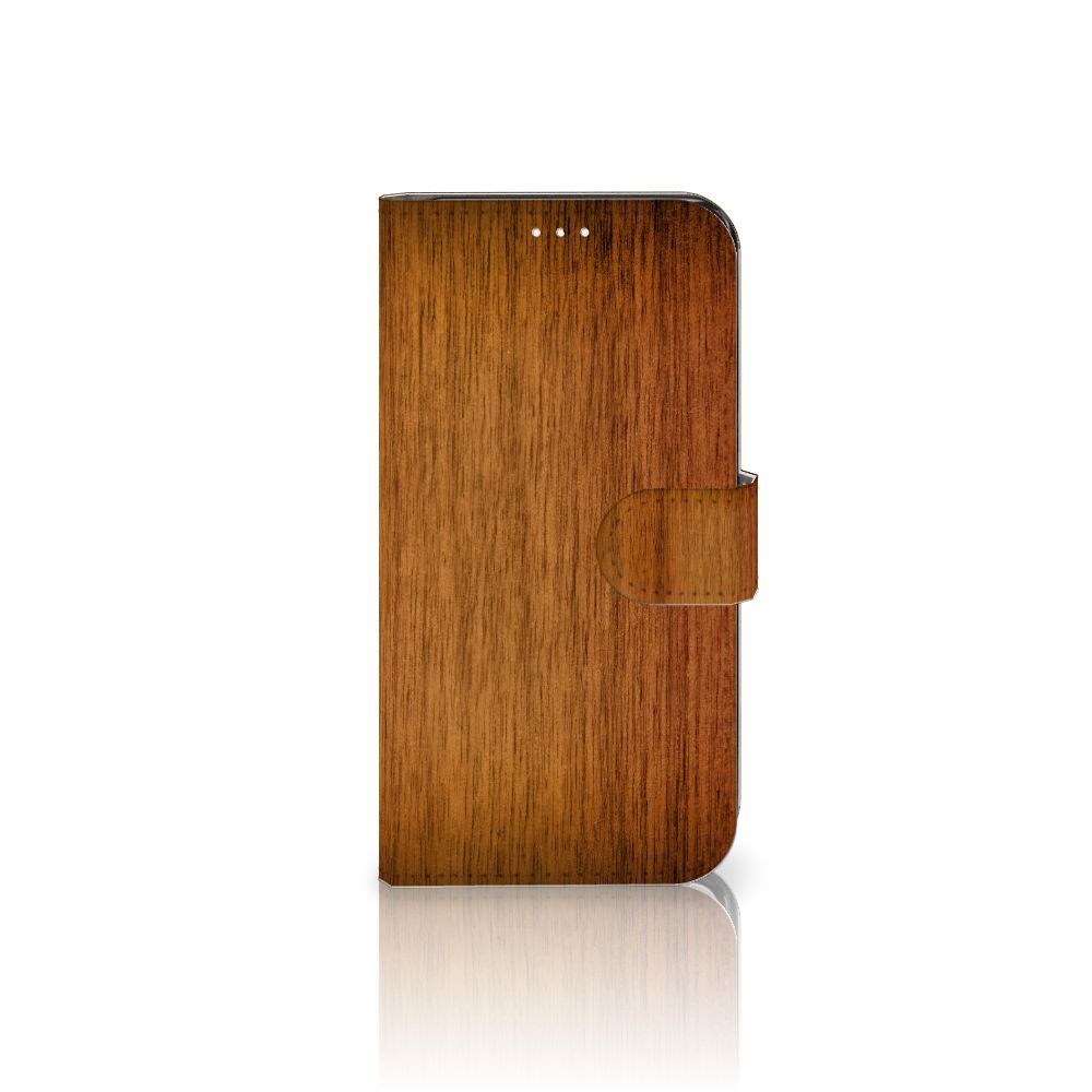 Samsung Galaxy S23 Book Style Case Donker Hout