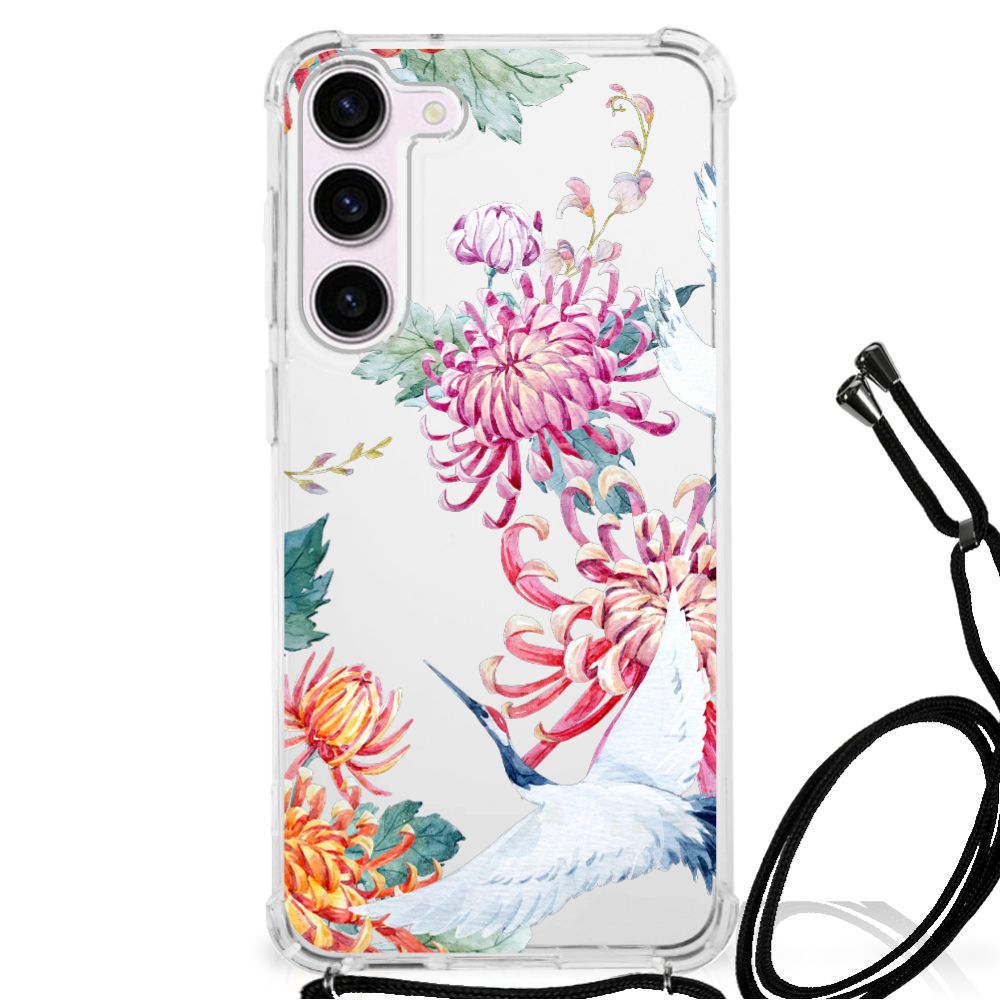 Samsung Galaxy S23 Case Anti-shock Bird Flowers B2C Telecom