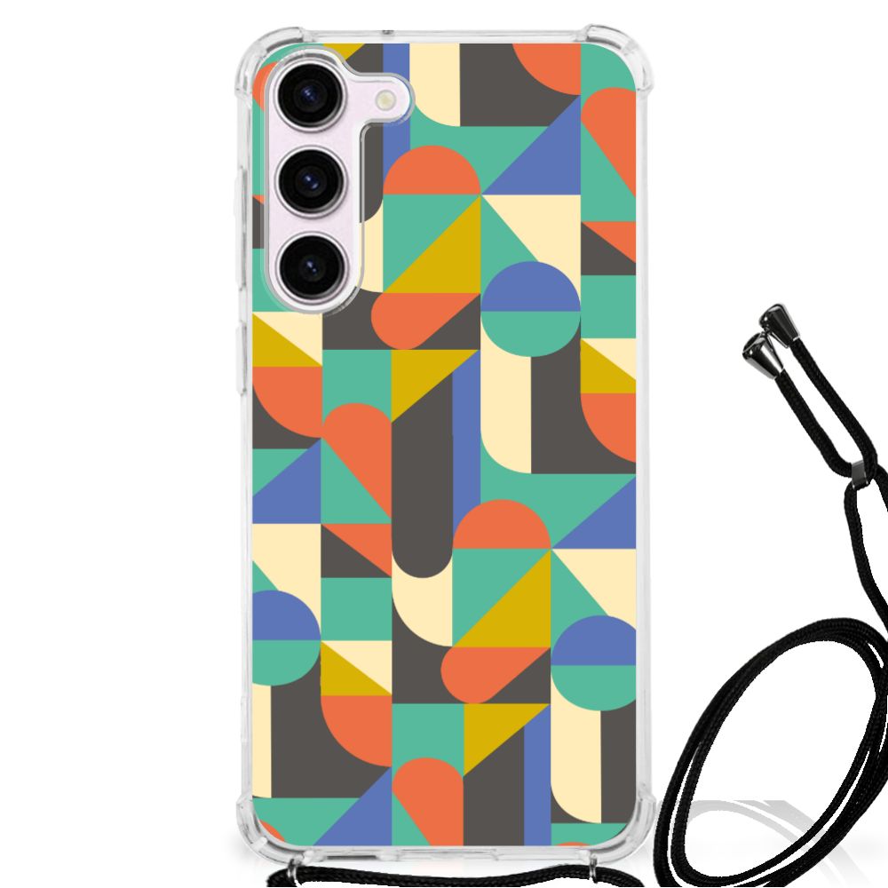 Samsung Galaxy S23 Doorzichtige Silicone Hoesje Funky Retro B2C Telecom