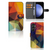 Samsung Galaxy S23 FE Book Case Polygon Color hoesje design polygon kleurzijdige aanzicht