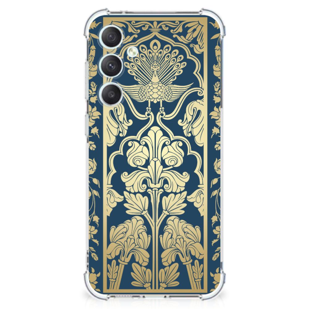 Samsung Galaxy S23 FE Case Beige Flowers bloemen design voorzijde