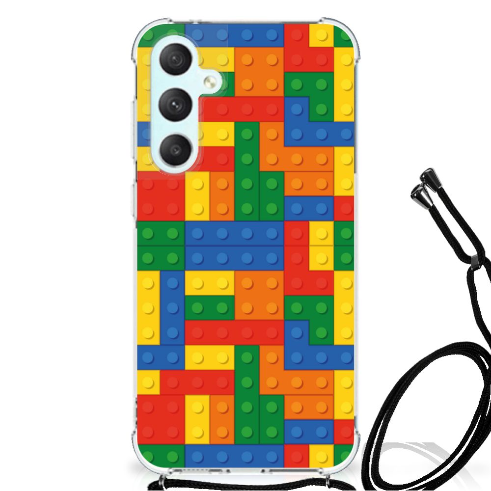 Samsung Galaxy S23 FE Doorzichtige Silicone Hoesje Blokken B2C Telecom