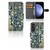 Samsung Galaxy S23 FE Hoesje Beige Flowers hoesje beige bloemen aanzicht