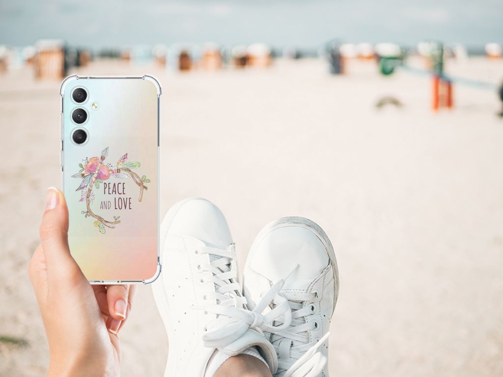 Samsung Galaxy S23 FE Stevig Bumper Hoesje Boho Text B2C Telecom