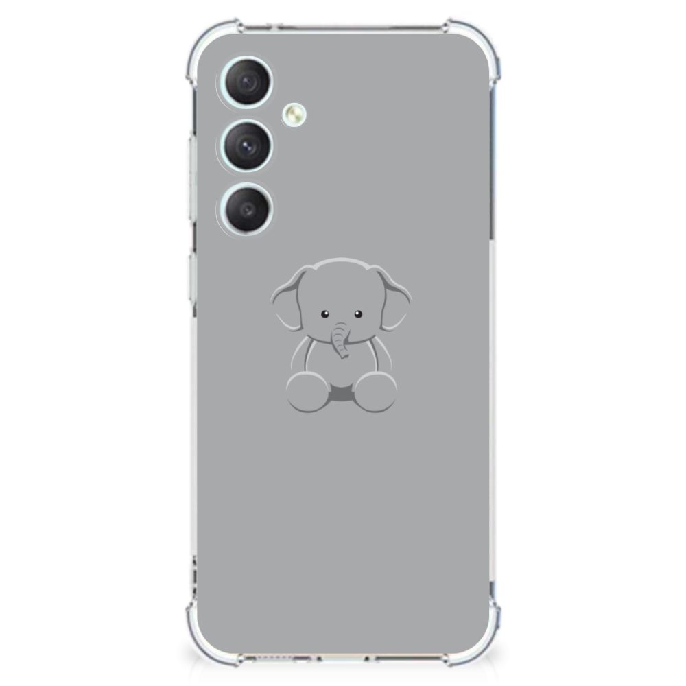 Samsung Galaxy S23 FE Stevig Bumper Hoesje Grijs Baby Olifant B2C Telecom