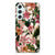 Samsung Galaxy S23 FE TPU Case Flowers bloemen roze bladeren aanzicht